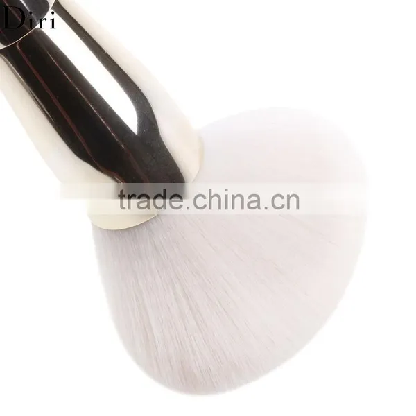 Stylish Single Face Foundation Brush Shiny Silver Handle photo-2