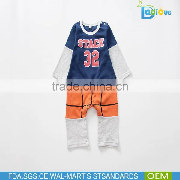 Wholesale Long Sleeve Football Pattern Newborn Baby Clothes From China Supplier photo-2