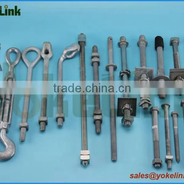 Broad Range Carbon Steel HDG Line Post Stud 5/8'' X7 1/2'' photo-2
