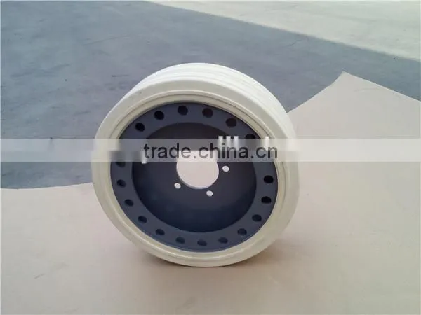 Mobile Electric Scissor Lift Work Hydraulic Lifting Platform Solid White Tire With Black Rim photo-4