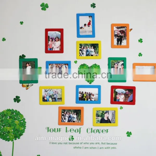Custom Crystal Surface Wholesale Gifts Magnet Picture Frames Magnetic Photo Frame photo-5