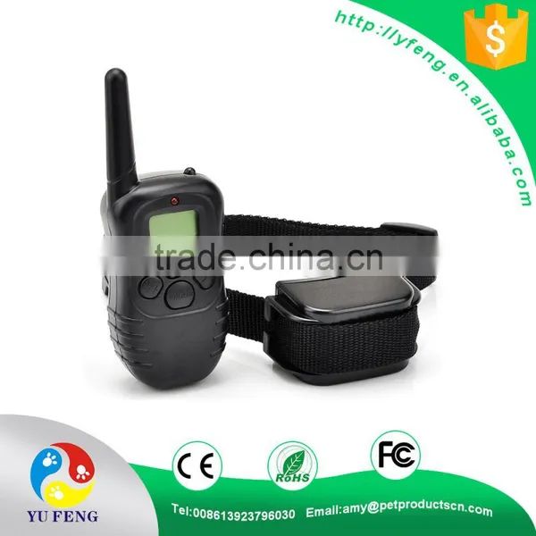 998DR 300m Rechargeable With 100lv Level Shock Vibra Waterproof LCD Pet Dog Training Collar photo-4