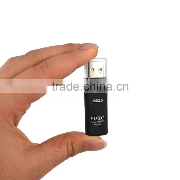 2016 Superspeed 2 in 1 USB 3.0 Card Reader SD/MicroSD/TF Trans-flash Card USB3.0 Adapter Converter Tool photo-2