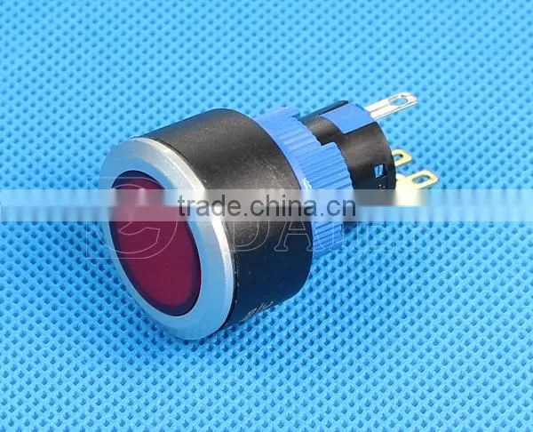 LAS1-AWY-11IM Flat Shape Waterproof Solder Terminal Push Button Switch 22mm photo-2