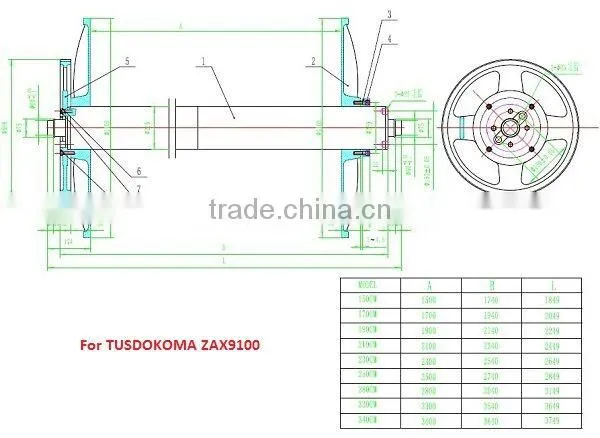 SUNTECH China Manufacturer Weaver's Beam for Toyota Loom Weaving Beam for Toyota Loom photo-3