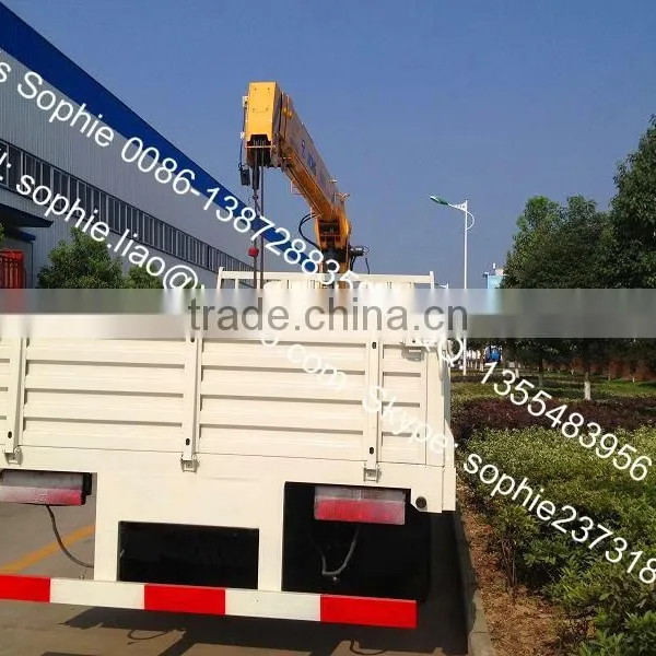 Dongfeng 8x4 Truck With Crane,truck With Loading Crane,crane Truck With Flatbed photo-5