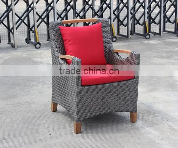 Современный наружныйrattan обеденный набор из плетеной виноградной лозы photo-3