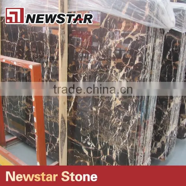 Suitable Color For Table Black & Gold Marble For Top Dining Table photo-5