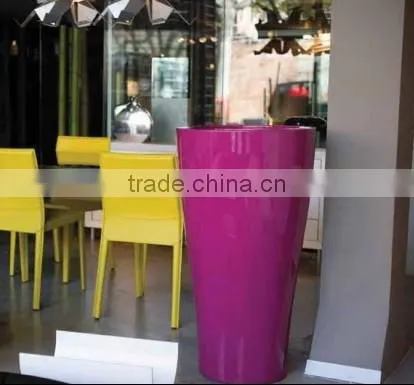 FO-286 Tall Tapered Fiberglass Planter for Garden Decor photo-2