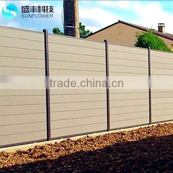 High Standard Outdoor Wpc Fencing Supplier Outdoor Composite Wood Fencing Wall photo-4