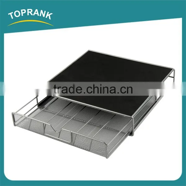 36pcs Coffee Pod Stand Black Metal Storage Drawer Holder for Coffee Capsules photo-2