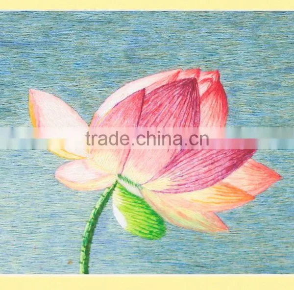 Vietnam Hand Embroidery Paintings, Wall Paintings, Lotus Embroidery Paintings photo-3