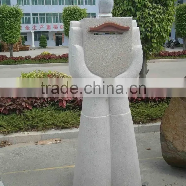 Outdoor Garden Decoration Stone Carving Marble Abstract Granite Sculpture photo-2