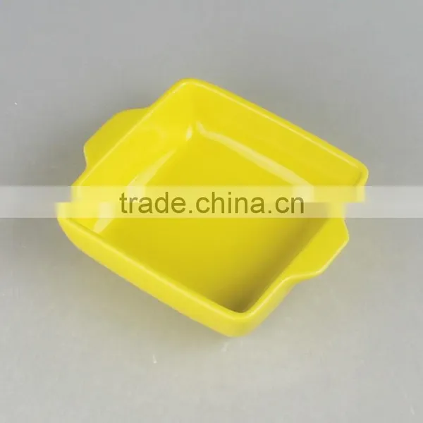 Ceramic Square Bakeware With Color Glaze photo-4