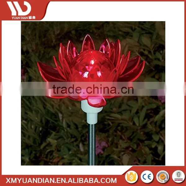 Rotating Flower Garden Stake Outdoor Yard Decor Led Lamp Solar Landscape Light photo-2