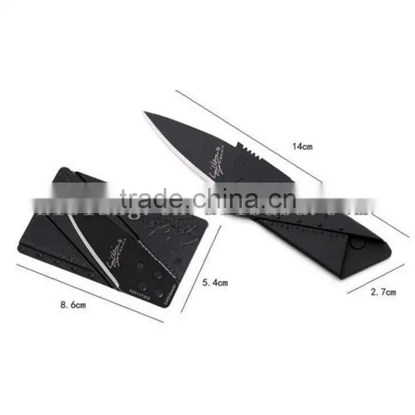 Special Gift for Men Stainless Steel With Metal Handle Portable Survival Blade Wallet Foldable Credit Card Knife photo-2