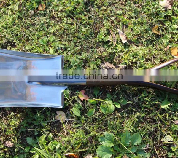 High Grade and Quality D Shape Stainless Steel Flat Construction Shovel photo-2