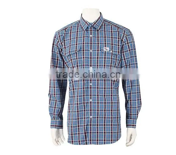 Wholesale Manufacture 100% Cottton Grid Shirt photo-2