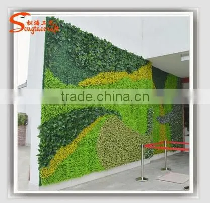 Green Artificial Garden Plant Wall photo-5