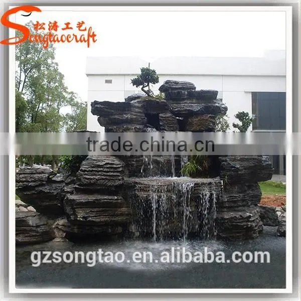 Factory Garden Warterfall Price Fiberglass Outdoor Resin Fountains Interior Water Fountains photo-2