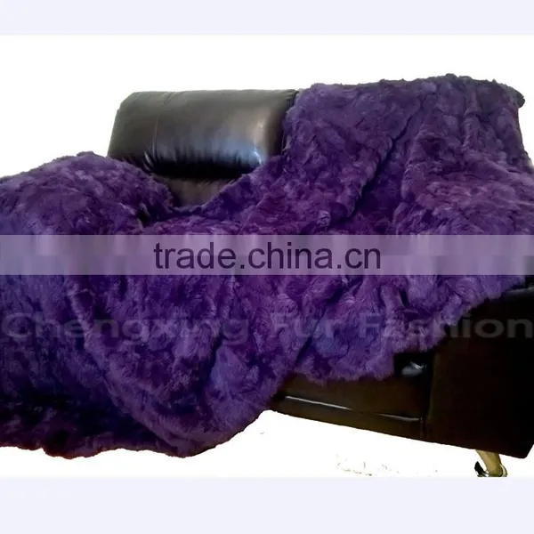 CX-D-11D Style Winter European Genuine Rex Rabbit Fur Bedding Set photo-3
