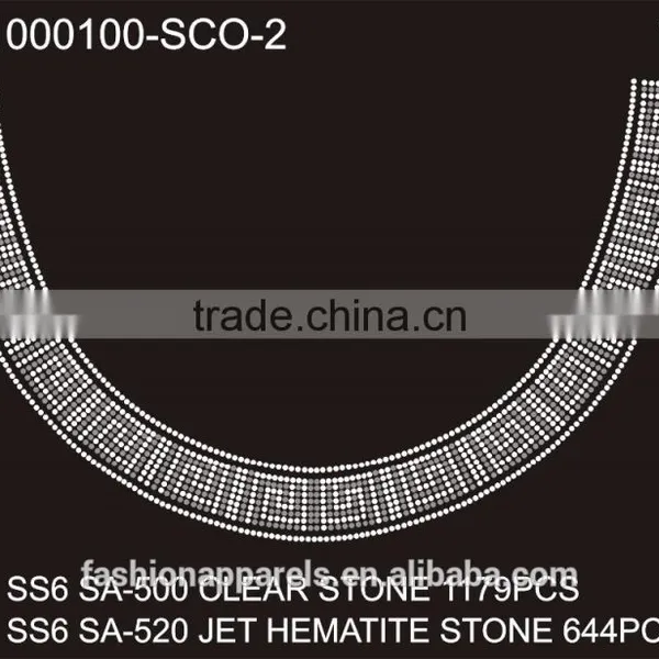 Custom Simple Line Rhinestone/Acrylic /Gem Stone Glitter Hot Fix Rhinestone for Clothing photo-2