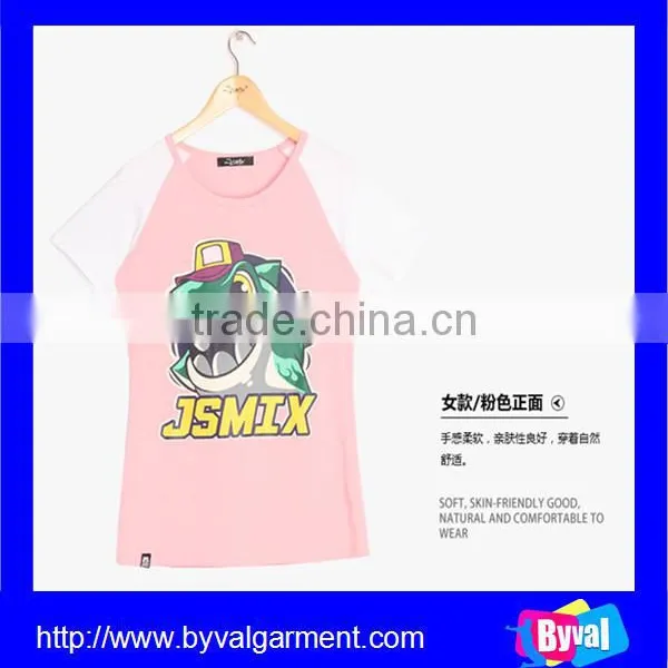 Wholesale Custom Cotton Printed New Design Lovers Tshirts photo-4