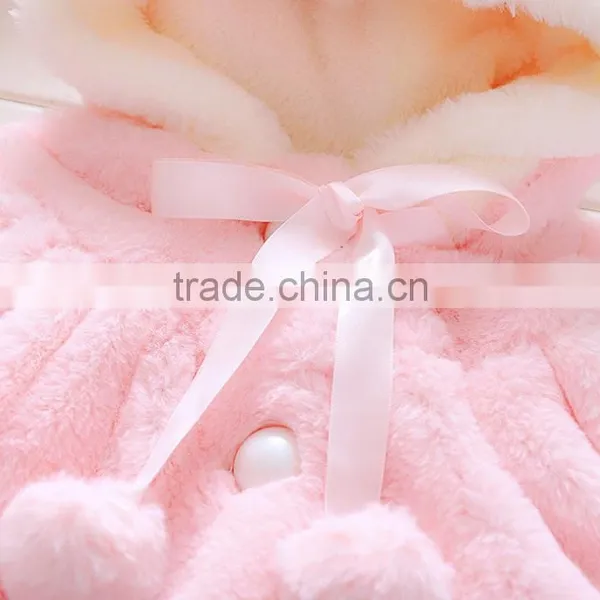 Zm40648b Wholesale Baby Girls Coat Fancy Warm Children Jackets photo-4