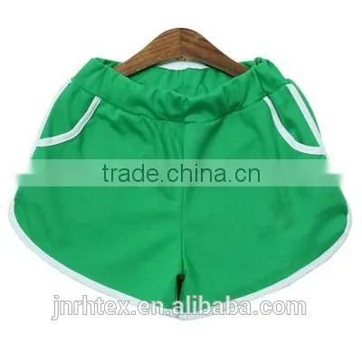 High Quality Loose and Comfortable 100% Cotton Women Sport Shorts photo-2