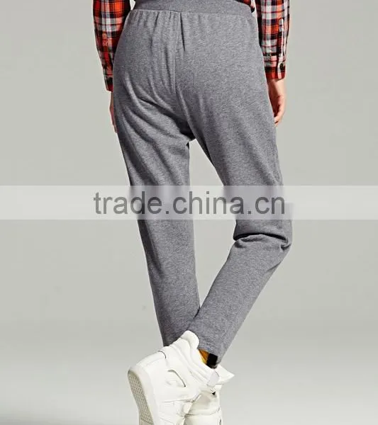 Dark Grey Fashion Leisure Trousers photo-2