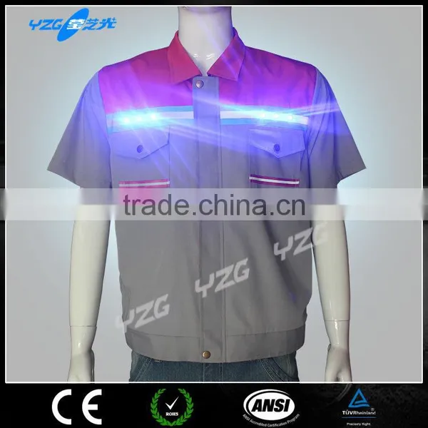 Wholesale hi Vis Waterproof Led Flashing Work T-shirt photo-3