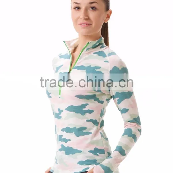 Womens Long Sleeve Casual Fitness Weae Zipper Jacket Sweatshirt Without Hood photo-3