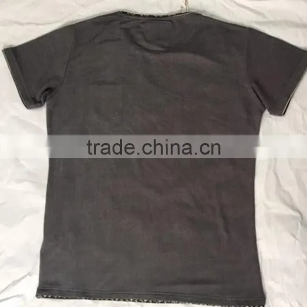 Fashion Custom Pocketed Double Hem T Shirt for Man photo-2