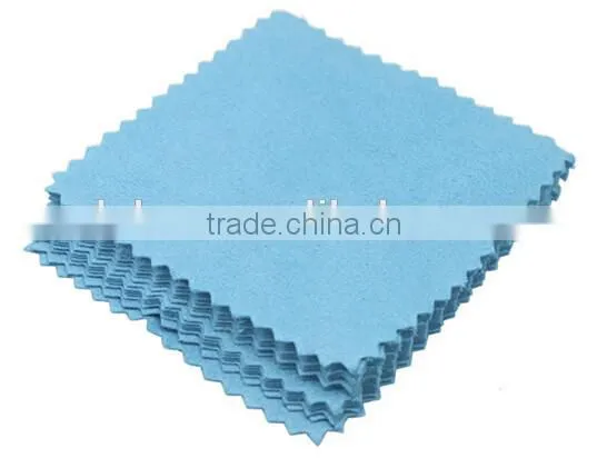 Supply Silver Jewelry Cleaning Gold Cleaner Polishing Cloth 80x80mm Cheapest Double Sides Cotton Flannels Fabric photo-2