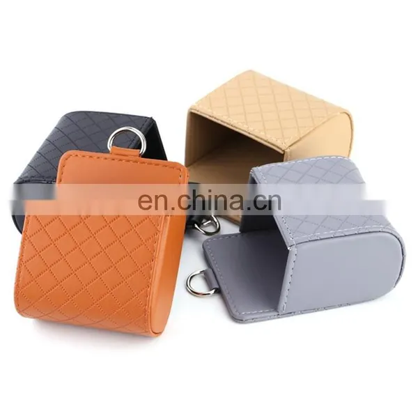 Car Seat PU Back Tidy Storage Coin Bag Case photo-6