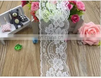 7.5CM WIDE WHITE LACE TRIMEXQUISITE VINTAGE GAUZE EMBROIDERY LACE DECORATION GARMENT ACCESSORIES 1YARD/LOT photo-2