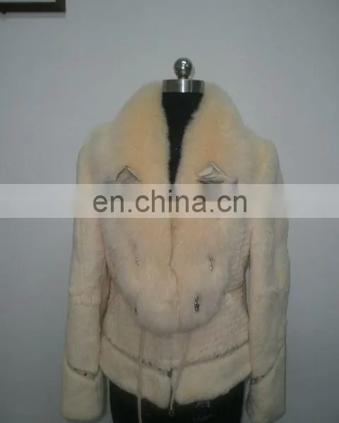 Fox Collar and Rabbit Fur Coat
