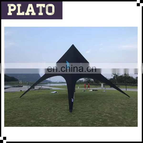 Black Outdoor Star Garden Tent , Star Tent for Familay Party Event
