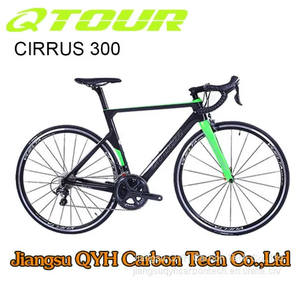 QTOUR Cirrus 300 Road Bicycle Series 22 Speed Carbon Road Bicycle 700C China OEM Carbon Bicycle C Brake