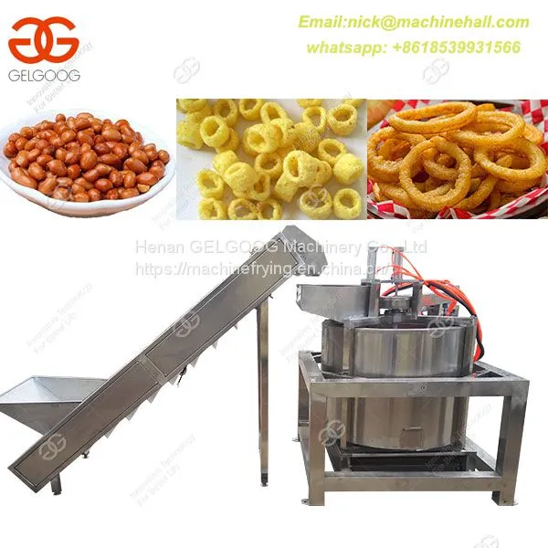 Stainless Steel Automatic Fried Snack Food De-Oiling Machine/Hot Selling Potato Chips/Peanuts Deoiling Machine photo-3