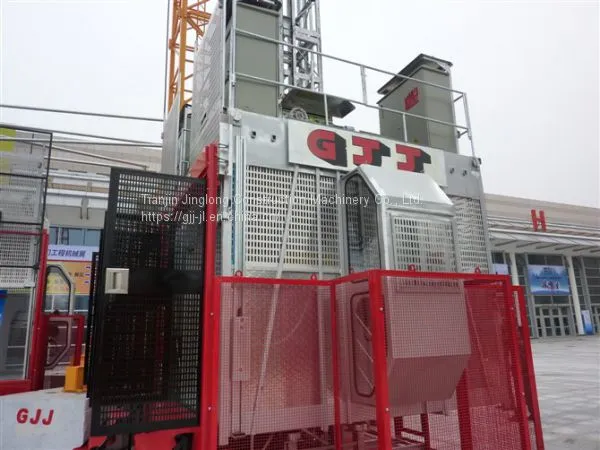 GJJ Jinglong Construction Elevator SC200/200 People's Goods Construction Lift
