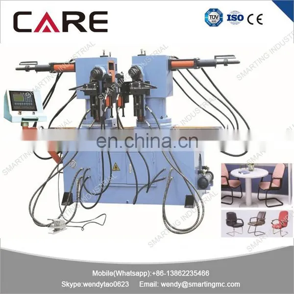 SW38A Automatic Double Head Pipe Bending Machine With 90 Degree Rotation for U Shape or W Shape photo-2