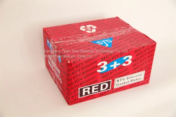 Hi-temp 3+3 Type Red Color RTV Silicone Gasket Maker 85g With 2g Super Glue photo-5