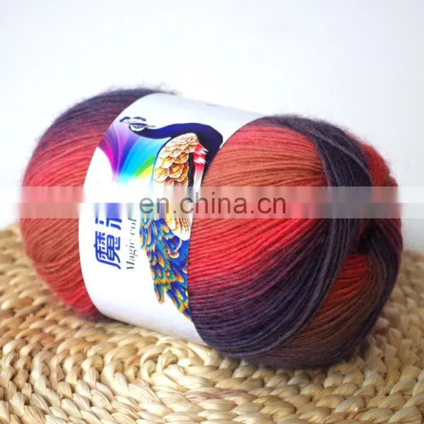 100g Merino Wool Yarn Super Chunky Wool Rainbow Yarn for Wool Yarn photo-4