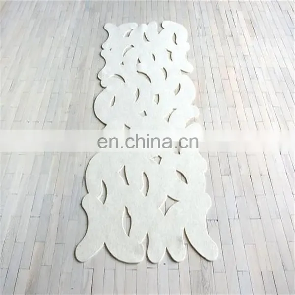 Hot Selling Rectangle Contemporary Geometric Fashion Design Felt Area Rug photo-6