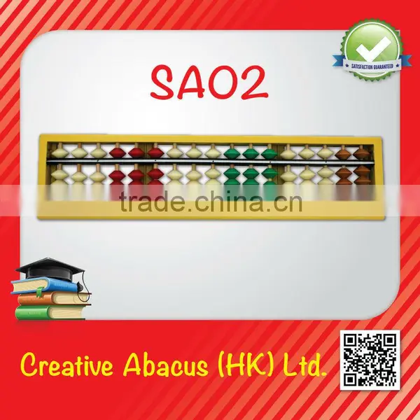 17 Rods Plastic Frame Special Design Demonstration Abacus Soroban