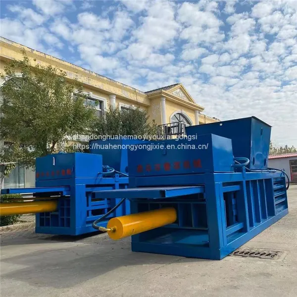 160 Ton Horizontal Hydraulic Baler Cans Plastic Bottle Compressor Paper Shell Cardboard Edge and Leftover Strapping Machine photo-2