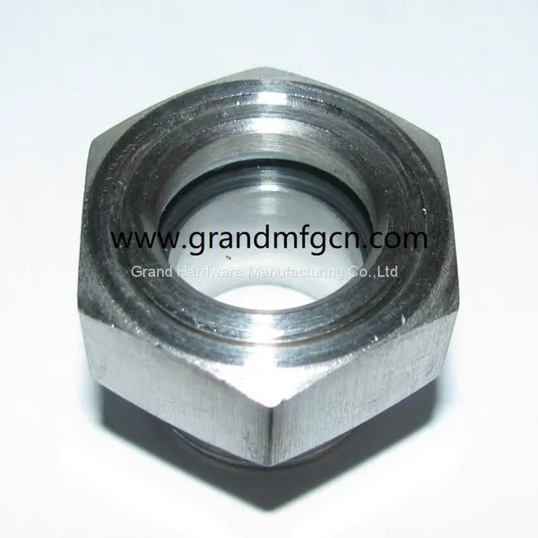 Stainless Steel 304 BSP G Thread 1/2 Inch Borosilicate Oil Level Sight Glass photo-5