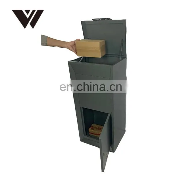 Customized Galvanized Steel Waterproof Vertical Top Access Sheet Metal Package Storage Parcel Letter Delivery Drop Box photo-3