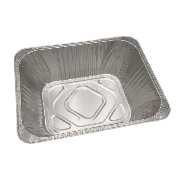 5400ml Extra Large Deepen Turkey Tray Aluminum Foil Pans With Lids Catering Foil Food Containers photo-4